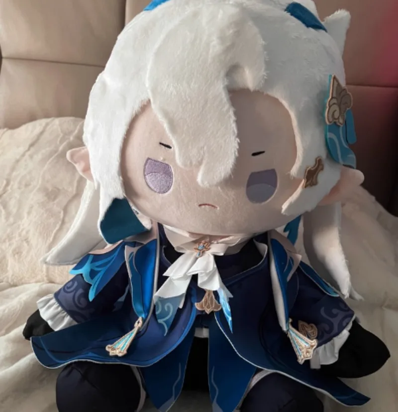 

Плюшевая игрушка-талисман Невиллет из Genshin Impact, 40 см, в позе сидячей, мультяшный хлопковый кукол, подарок