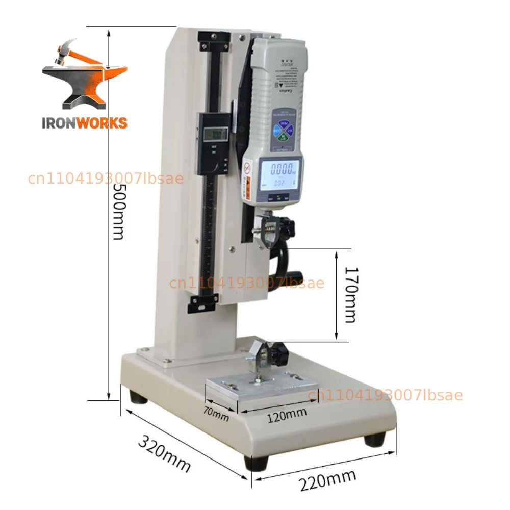 Tensile Compression Testing Machine Test Bench Digital Display Push-pull Gauge Bracket Screw Dynamometer Base Tester 1000N