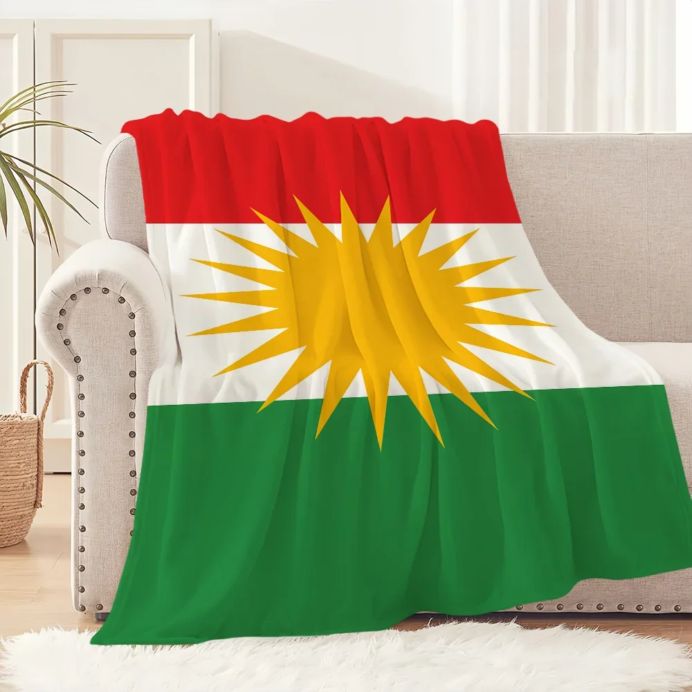 

Classic Kurdistan Throw Blanket Soft Plush for Living Room Bedroom Office Perfect Birthday Gift for Kids Adults