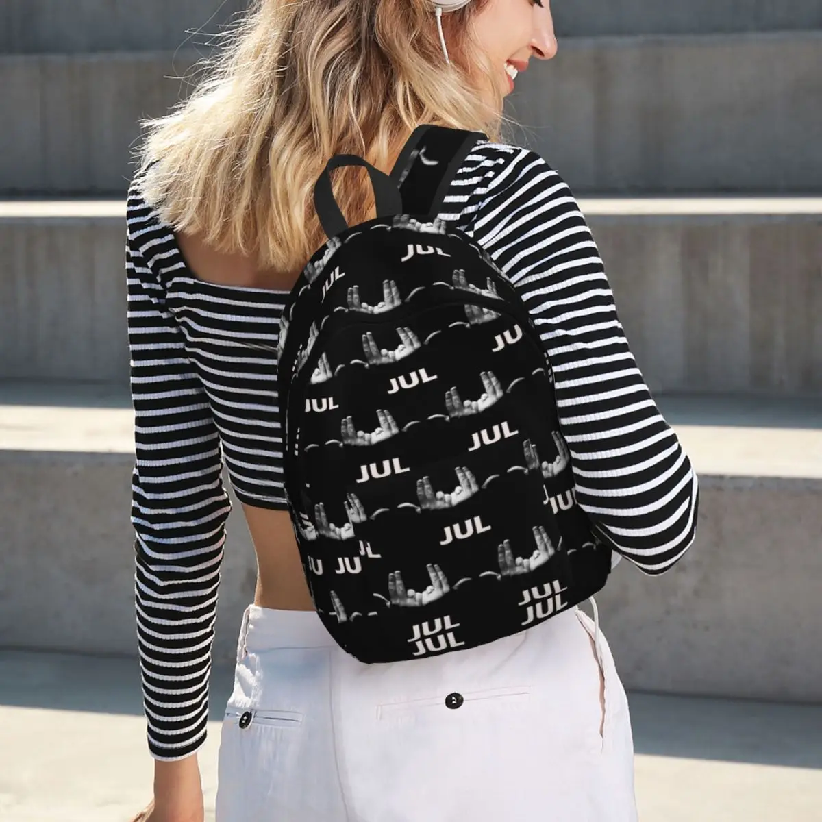 Французский рэпер, знак Jul, студенческий рюкзак, школьная сумка, походный дорожный рюкзак для мальчиков и девочек, модная сумка для книг, сумки на плечо