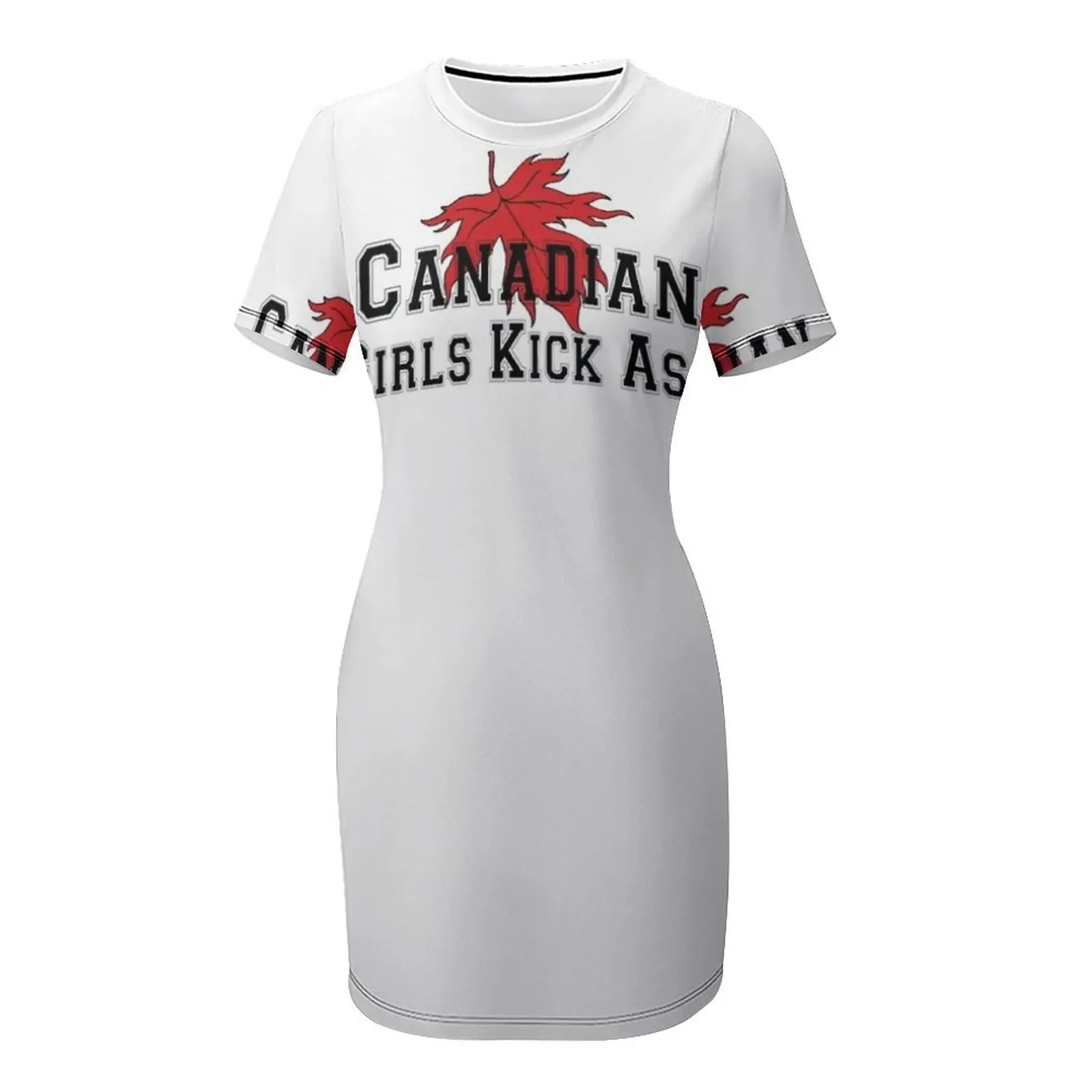 Canada Canadian Girls Kick Ass T-shirt da donna Abito a maniche corte Abiti da festa da donna Abito