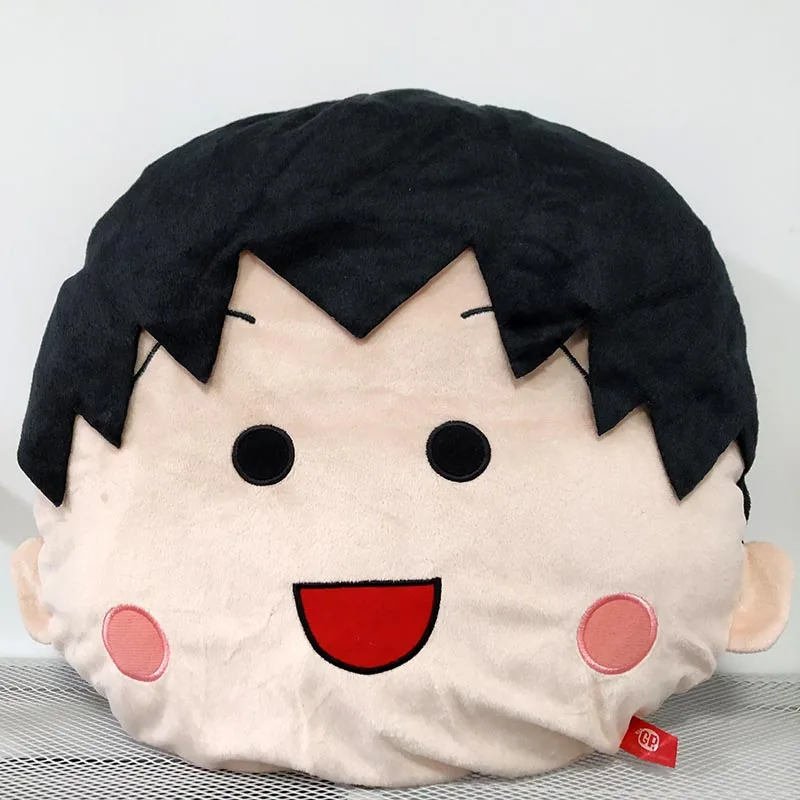 New Cute Japan Anime Chibi Maruko Chan Big Face Plush Pillow Cushion Stuffed Toy Doll Kids Children Girls Gifts 37x35cm