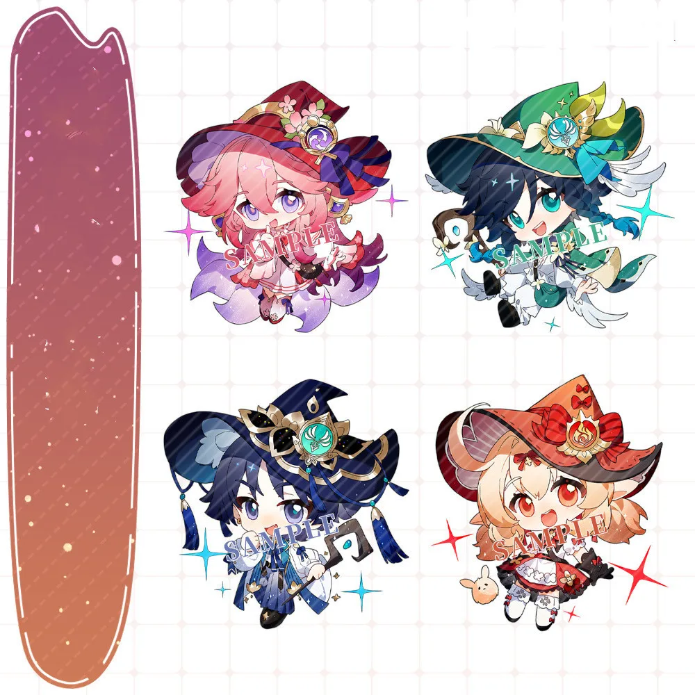 Game Genshin Impact Wanderer Raiden Shogun Kamisato Ayaka Keychain Pendant New Cartoon Anime Cute Backpack Jewelry Badge Gift