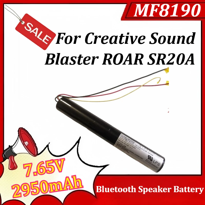 

Аккумулятор 7.65V 2950mAh MF8170 для Creative Sound Blaster ROAR SR20A, новый литий-ионный аккумулятор MF8190 для Bluetooth-колонок