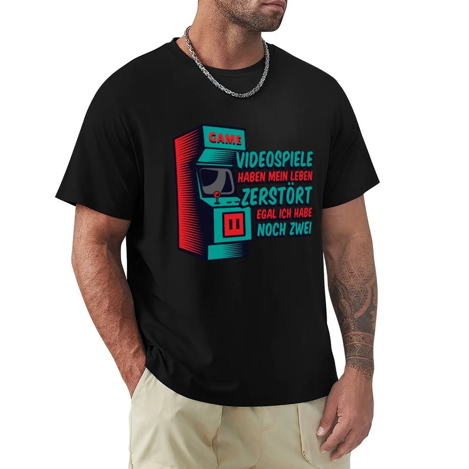 

Videospiele haben mein Leben zerstrt Egal T-Shirt new edition basketball graphic tees mens funny t shirts