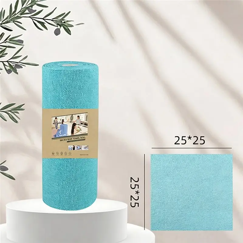 B14C Hand-Tearable Rags Thickened Water-Absorbent Lint-Free Towel Roll Dishwashing Cloths For Kitchen For Dishwashing Cloths