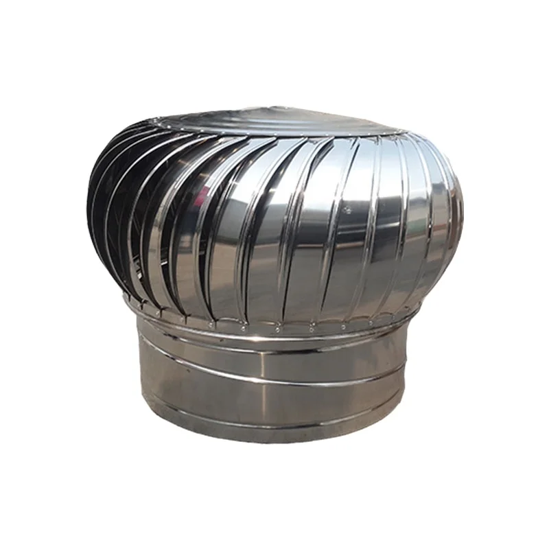 

Factory Direct Sale Wind Driven Round Turbine Unpowered Roof Turbine Fan Automatic Non Electric Ceiling Fan