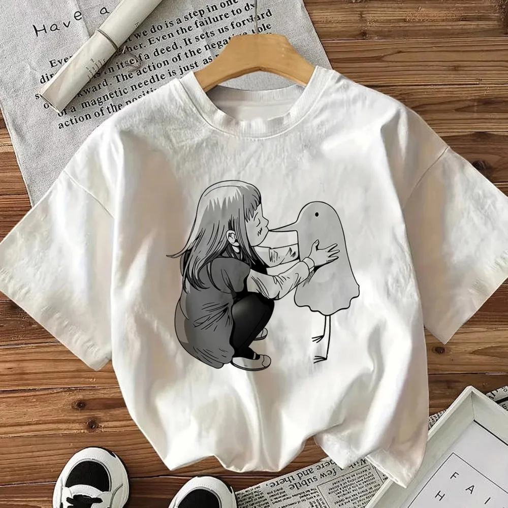 Oyasumi Goodnight Punpun t-shirt women Colorful 80s Breathable Punk women shirt Gothic graphic Pop Culture Grunge 80s Retro