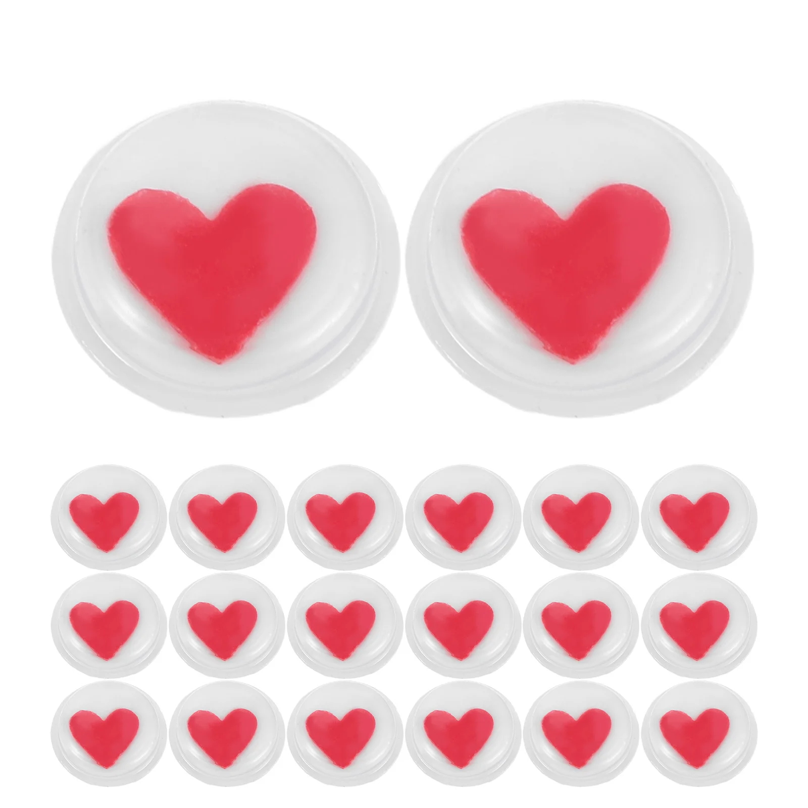 480 قطعة عيون متذبذبة على شكل قلب عيون حرفية ذاتية اللصق لصنع الحيوانات الناعمة التفاعلية 15 مللي متر لوازم مقل العيون الحرفية #1