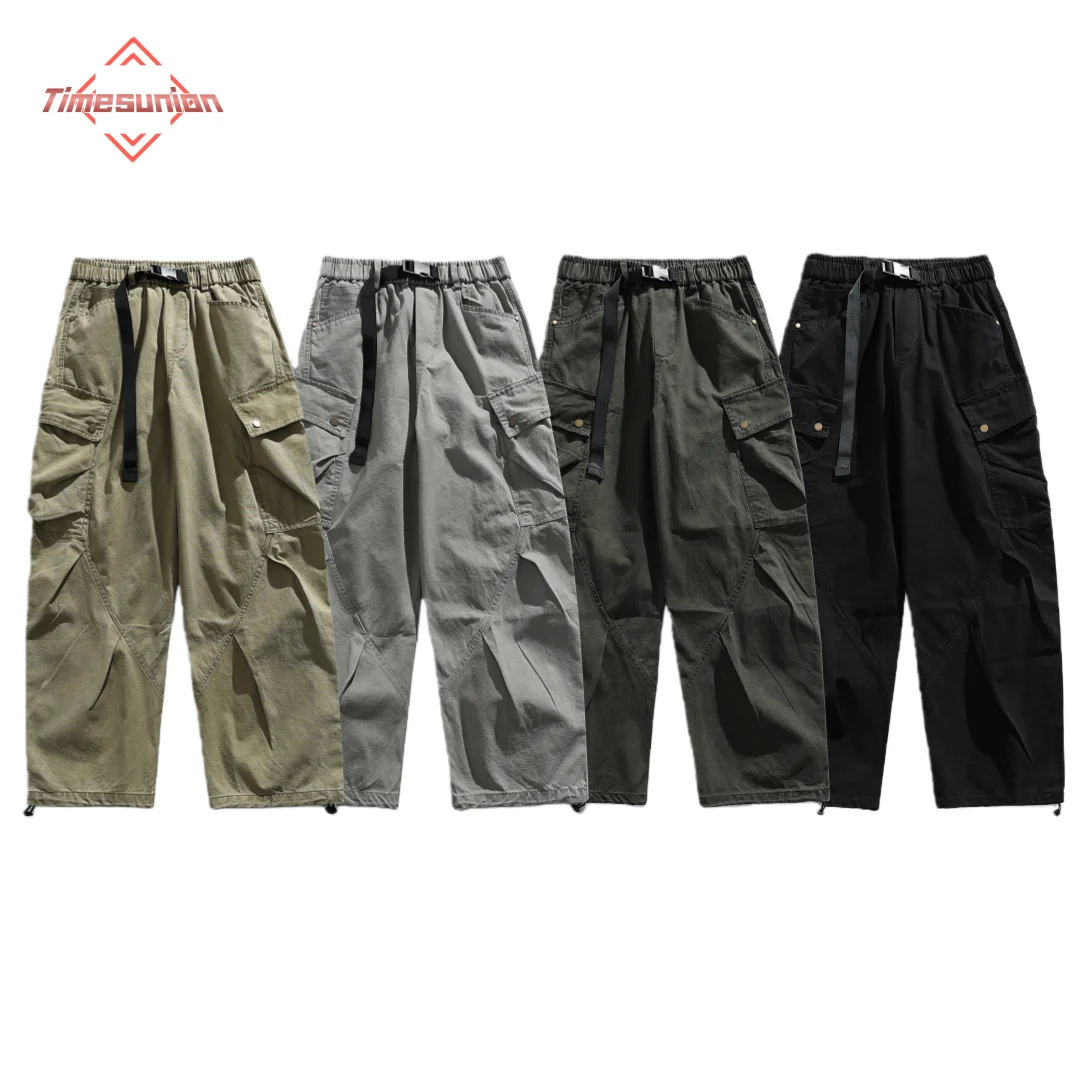

Уличные модные брюки-карго для мужчин и женщин, уличная одежда, свободные повседневные прямые широкие брюки, мешковатые рабочие брюки, мужские брюки Techwear