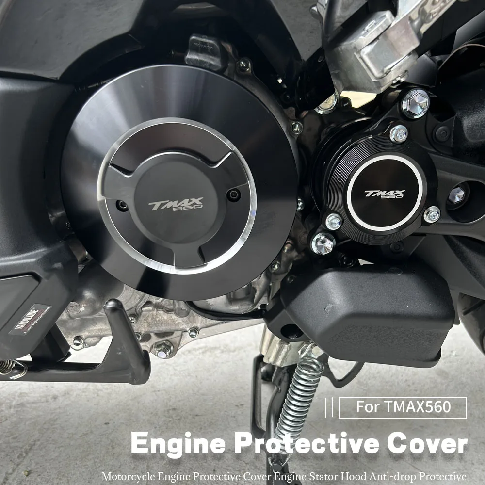 

MK For YAMAHA T-MAX560 TMAX 560 2022-2023 Motorcycle Accessories Engine Protective Cover Aluminium Protective Side Cover