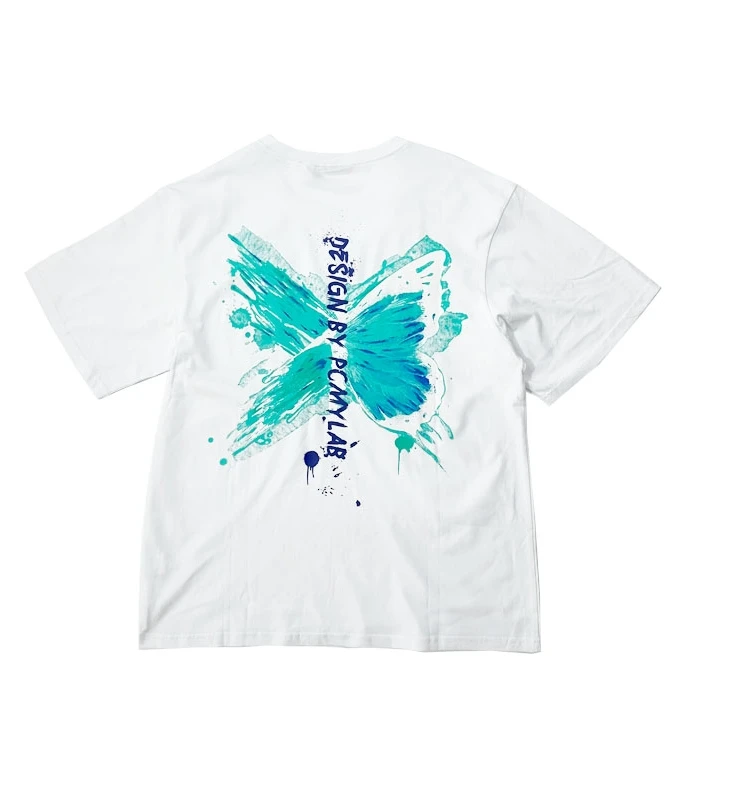 

Футболка для пар ort Sve со шляпой круглая Ne High Weight Cotton ex Summer Trendy White round Ne Student Faion