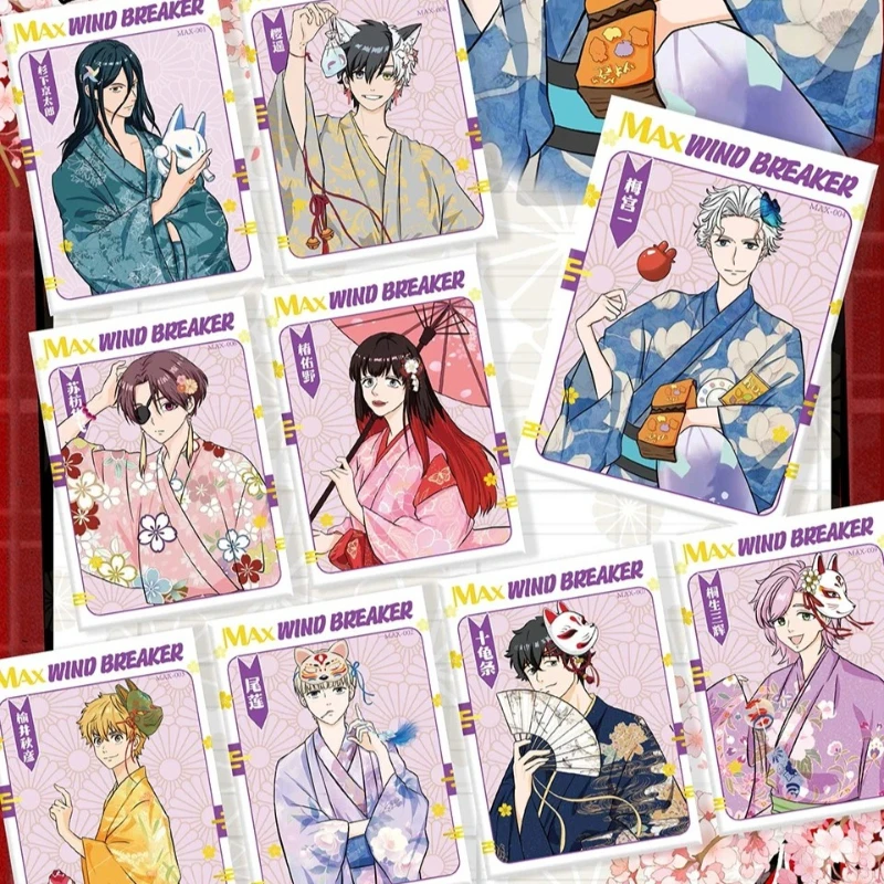 حقيقية الرياح قواطع جمع بطاقة الساخن الدم الشباب أنيمي بطل الرواية Suou ساكورا عالية الجودة المشارك بطاقات ألعاب أطفال هدية #4
