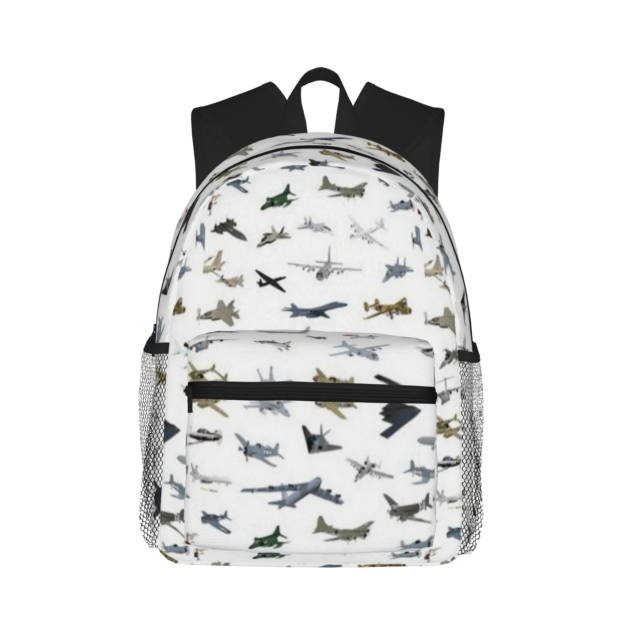 

American Military Airplanes Casual Backpack for Students and Adults Bags