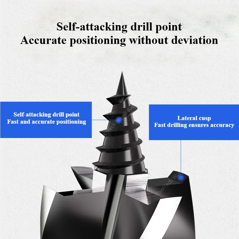 Taladro Zhiluo, llave eléctrica, taladro helicoidal especial, perforación de tablero de madera de alta dureza