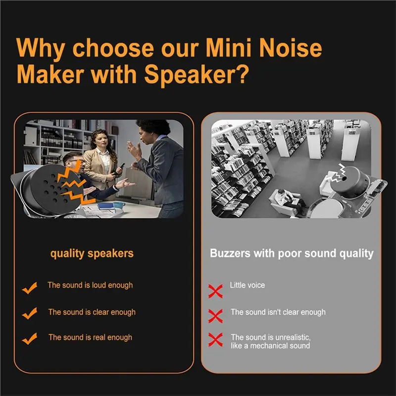 B05C-Cricket Noise Maker Prank Prank Noise Maker 7 Sounds Intervals Noise Prank