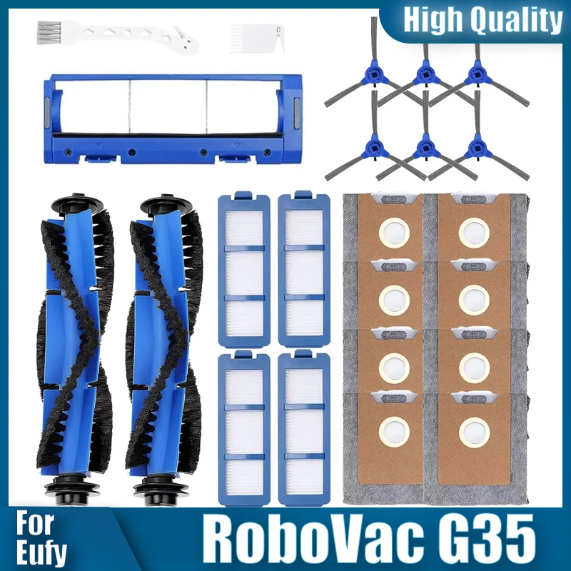 

For Eufy RoboVac G35 Robot Vacuum Main Brush Dust Bag Side Brush HEPA Filter Accessories