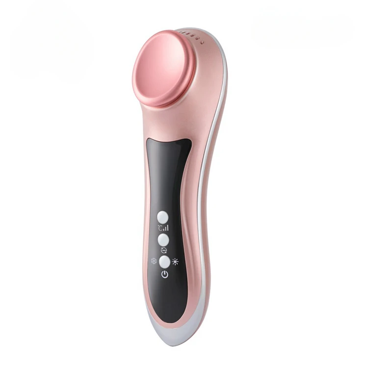 Newest Hot and Cold Hammer Vibration Negative Ion Therapy Skin Rejuvenation Device Facial Massage Machine