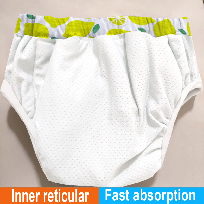 Pañales de tela lavables para niños, pantalones de entrenamiento, pañales impermeables de gran tamaño, calzoncillos reutilizables para bebés, 10-45KG