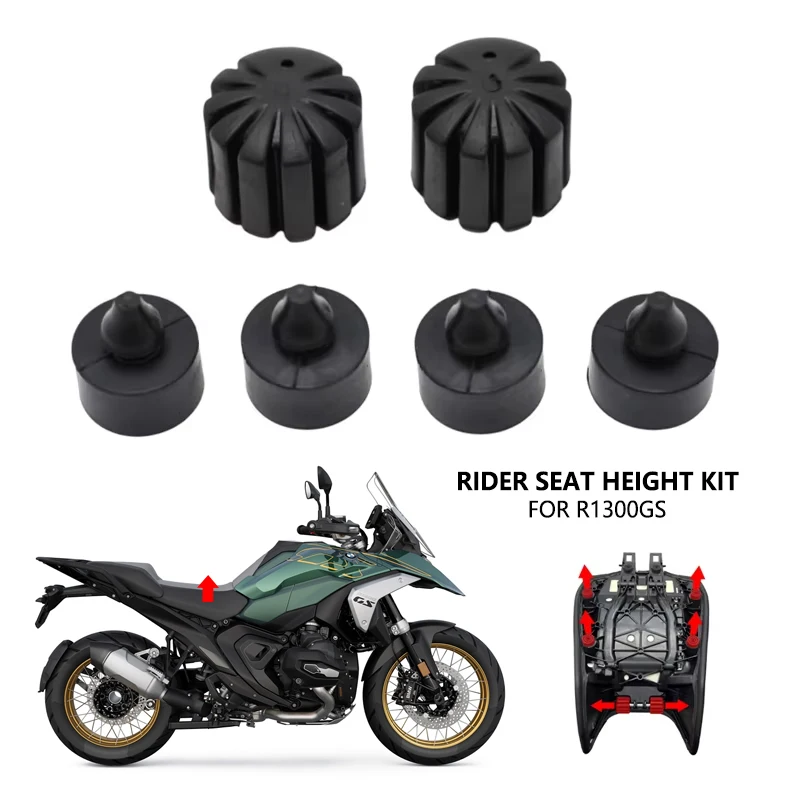 Rubber Rider Seat Height Adjustment Kit 10mm For BMW R1300GS R 1300 GS R1300 GS ADV 2023 2024 2025 Motorcycle Accessories