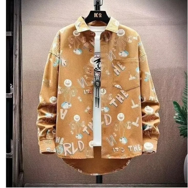 

Новый мужской повседневный свободный кардиган с воротником, модный дизайн, осенняя одежда, приталенный крой, однотонный, с открытыми рукавами