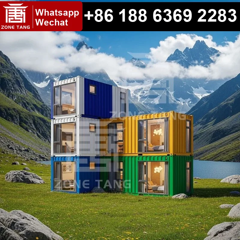 

Custom Modular Homes Fireproof House Price Flat Pack Home Leak Proof Hotel Prefab Houses Thermal Insulation Fashion Solar Ready
