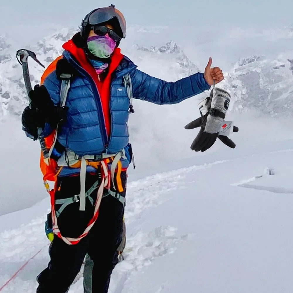 Gants chauffants en coton 3M, chauffe-mains d'hiver, gants thermiques électriques, imperméables, chauffés pour le cyclisme, la moto, le vélo, le Ski en plein air