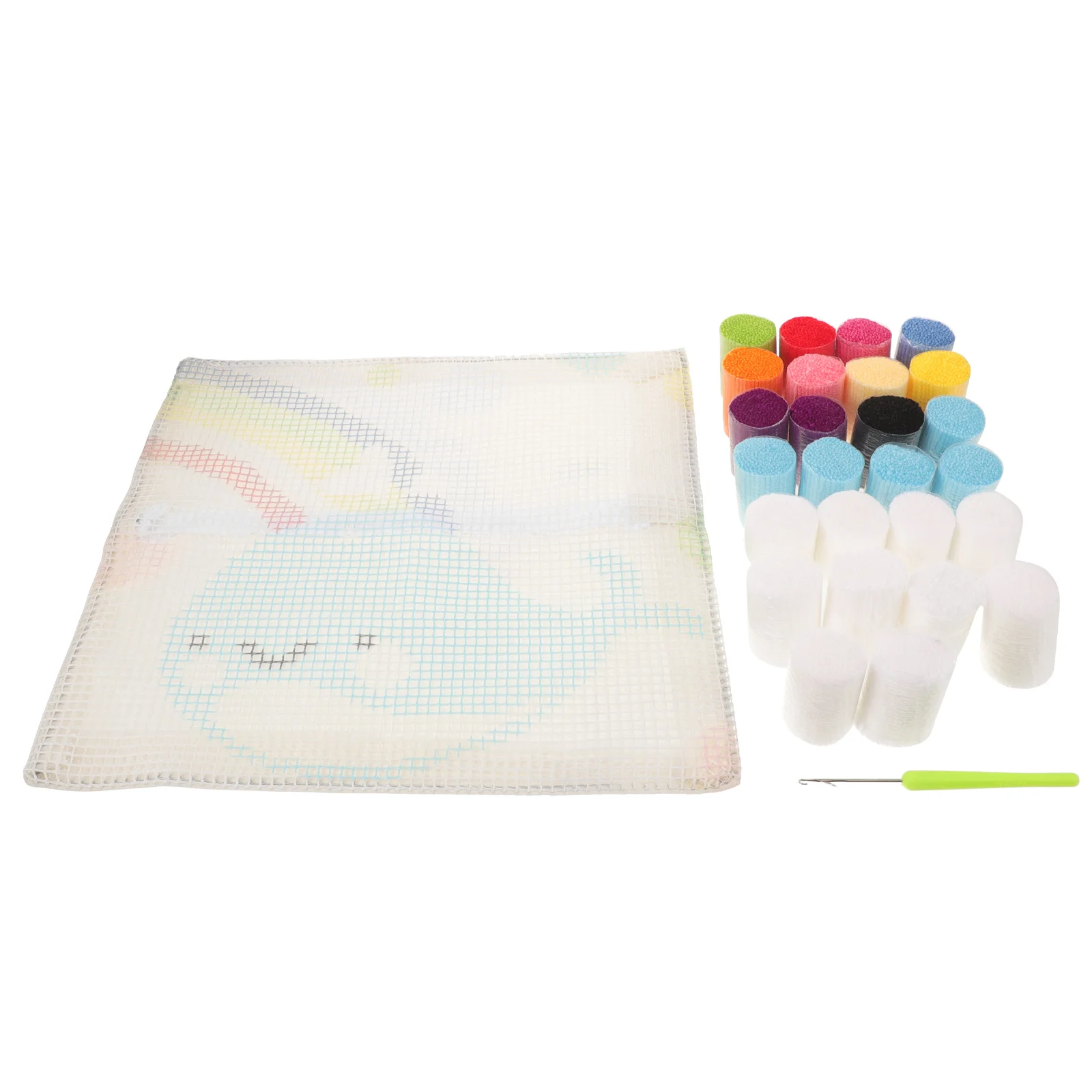 1Set Stich Stickerei Kit DIY Cartoon Design Kissen Latch Haken Kissen Handwerk Kits Home Decor Latch Haken Kissen