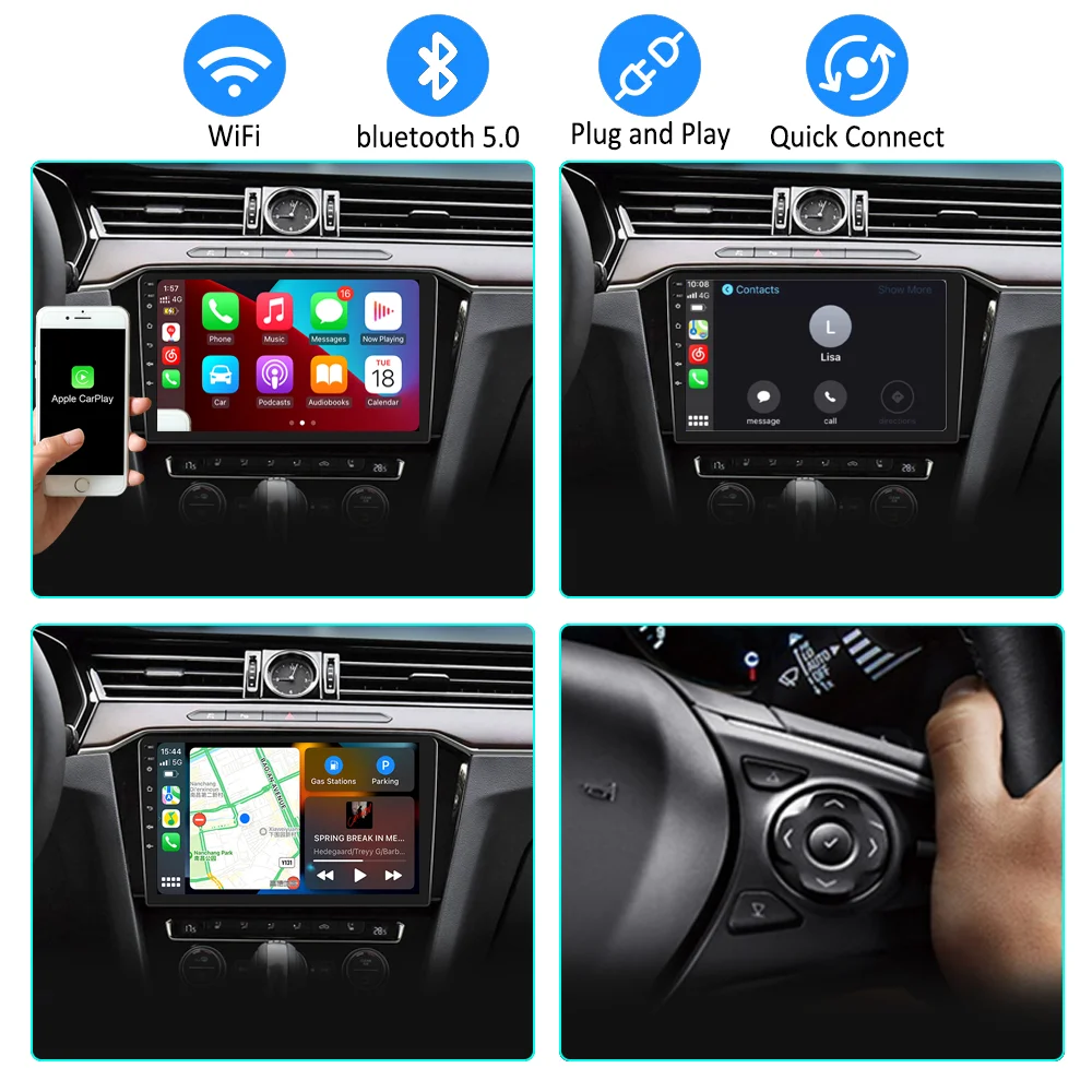 Dongle CarPlay Android Auto Mini AI Box OEM Wired to Wireless CarPlay Plug Play For SamSung Google Htc Linux System IOS