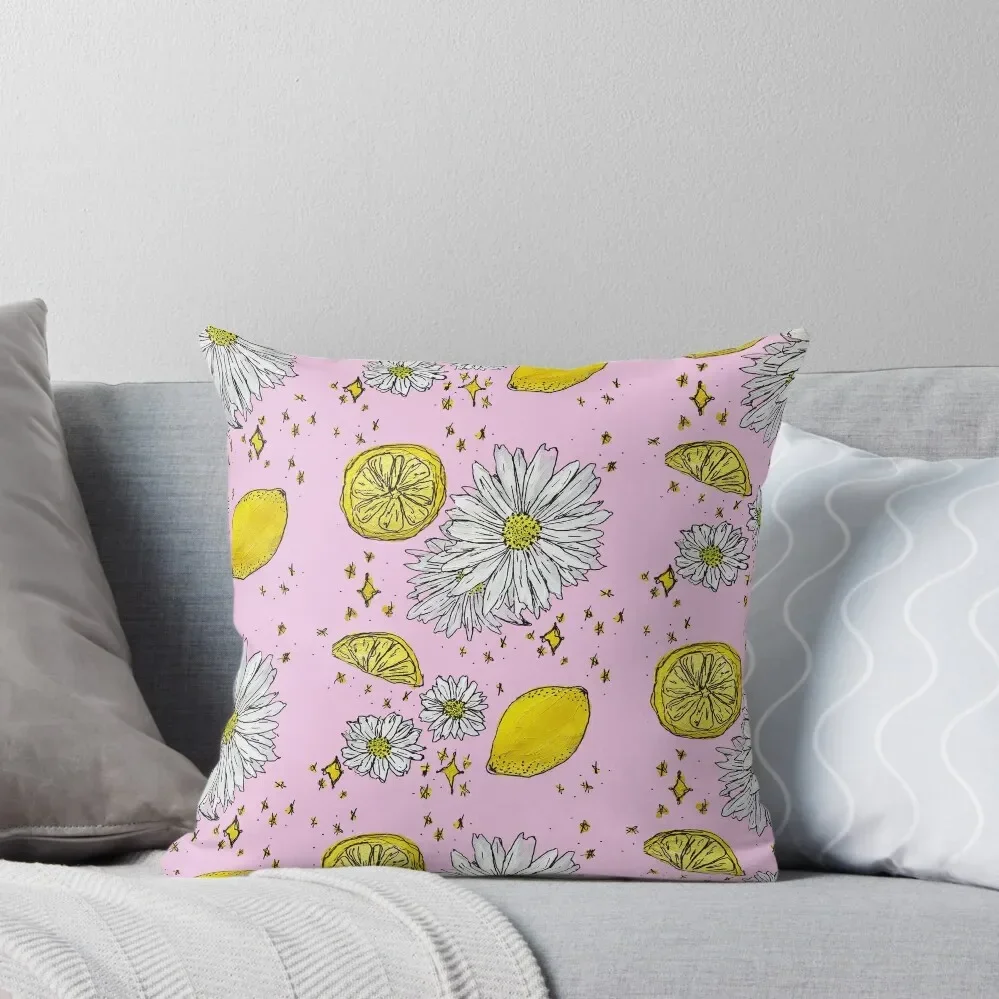 

Lemon Daisy Dreams Throw Pillow Cushion Child ornamental pillows pillow