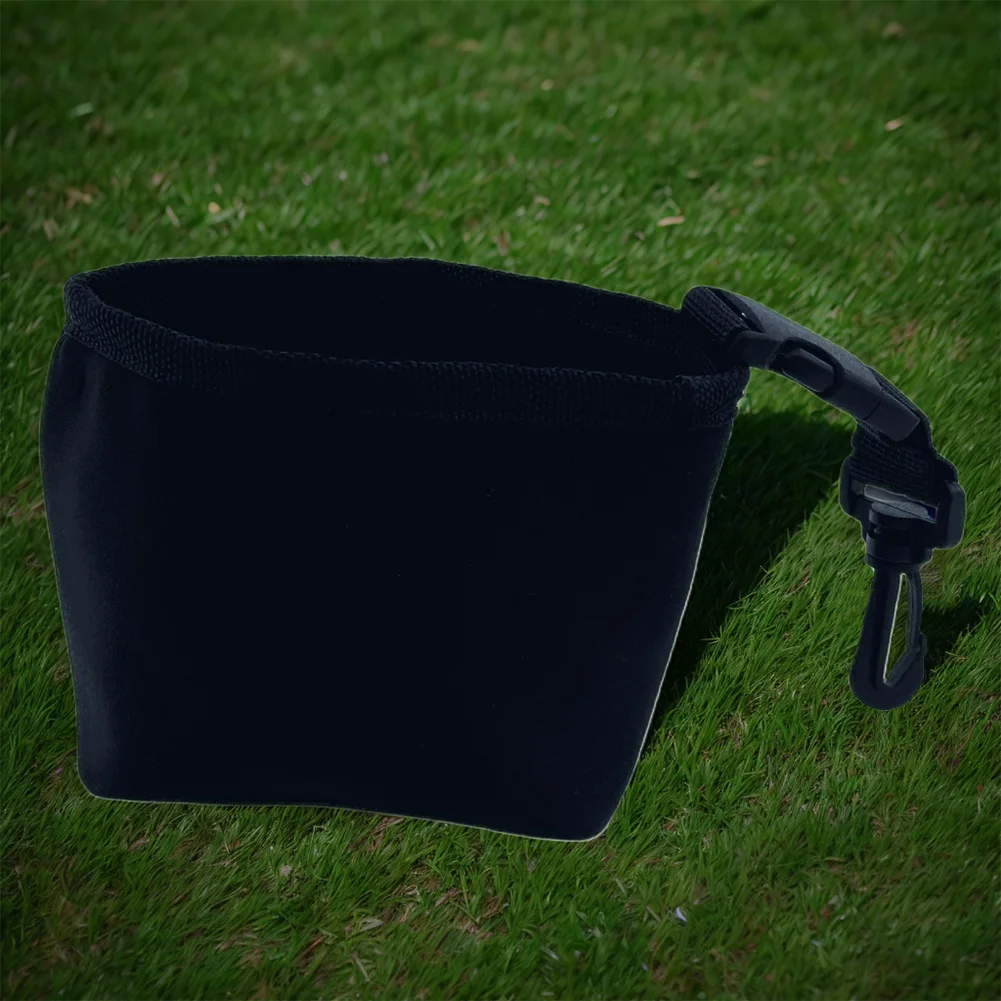 Портативная сумка для чистки аксессуаров для гольфа со съемным зажимом Сумка для мытья гольф-клуба Водонепроницаемая подкладка Очищают пазы для клюшек Сухой экстерьер