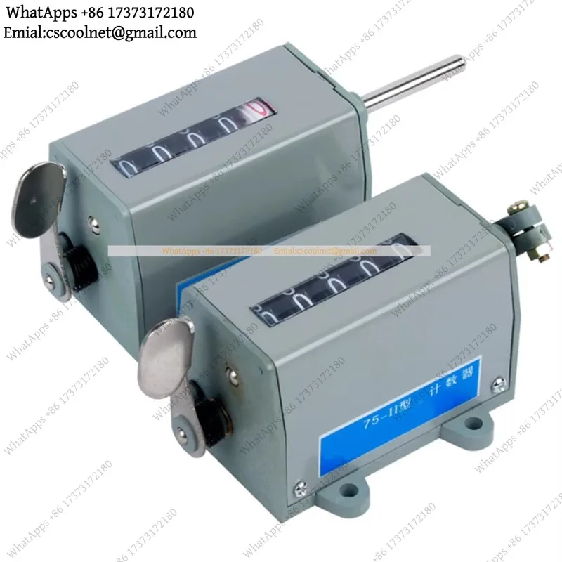 JS03 75-I 75-II 5 digits manual pull counter resettable totalizing mechanical counter for machine tool