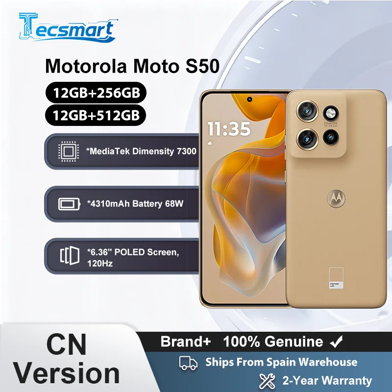 Smartphone - Motorola Moto S50 Dimensity 7300 Écran pOLED 6,36 pouces 120Hz Batterie 4310mAh 68W Caméra principale 50MP Téléphone portable Version CN Motorola edge 50 neo Smartphone - Motorola Moto S50 Dimensity 7300 Écran pOLED 6,36 pouces 120Hz Batterie 4310mAh 68W Caméra principale 50MP Téléphone portable Version CN Motorola edge 50 neo
