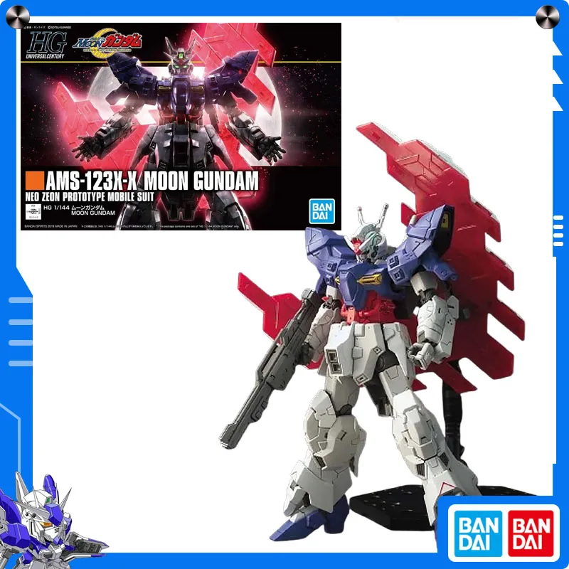 

Original Bandai Mobile Suit Moon Gundam 1/144 HGUC Moon Gundam Anime Action Figure Assembly Model Collect Ornament Festival Gift