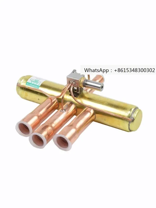 Dört yollu vana, üç çiçekli orijinal 1-5-10 beygir gücü klima hava enerjisi yön değiştirme valfi, solenoid valf bobini