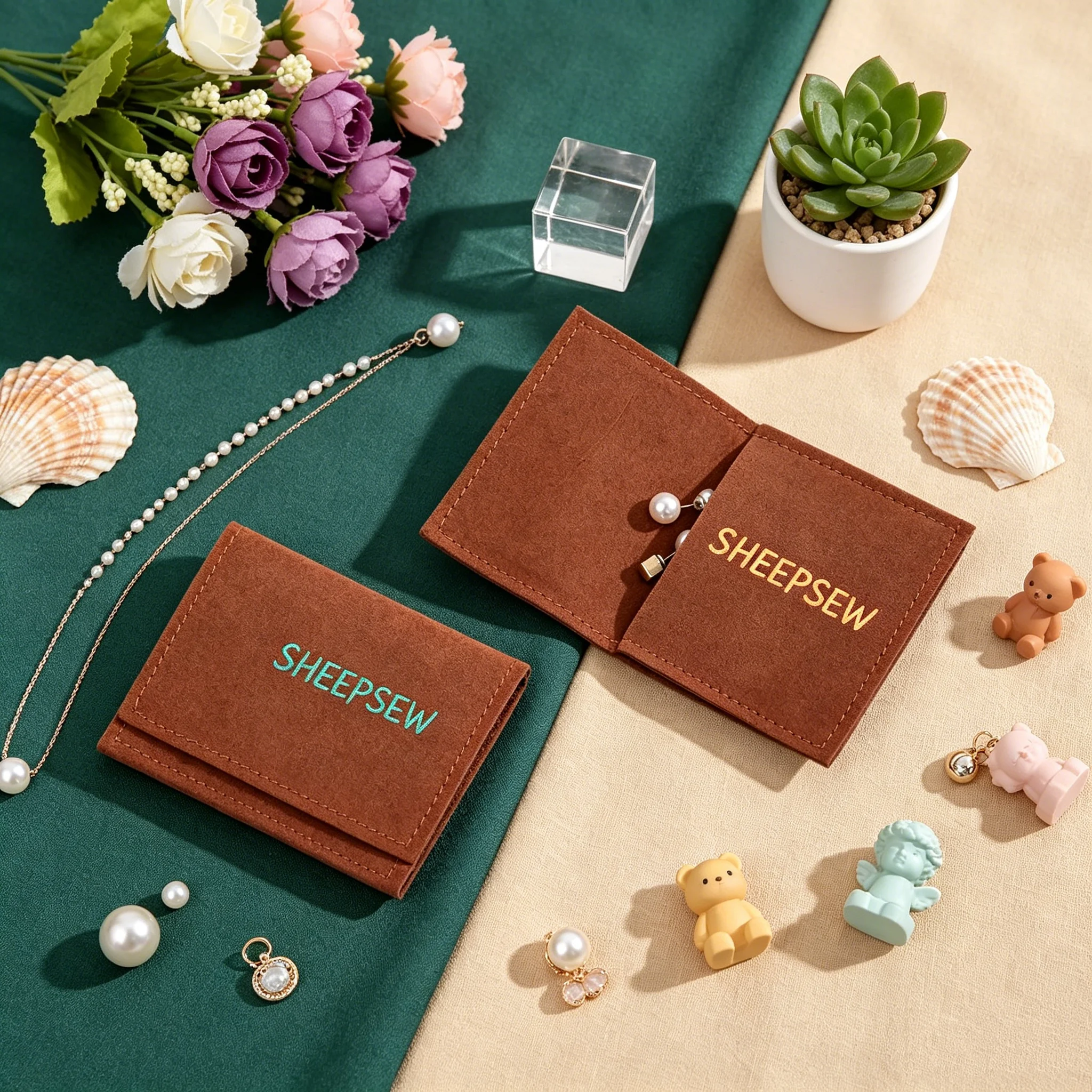 sheepsew-luxury-microfiber-suede-jewelry-pouch-envelope-flap-design-custom-logo-personalized-jewelry-packaging-bag