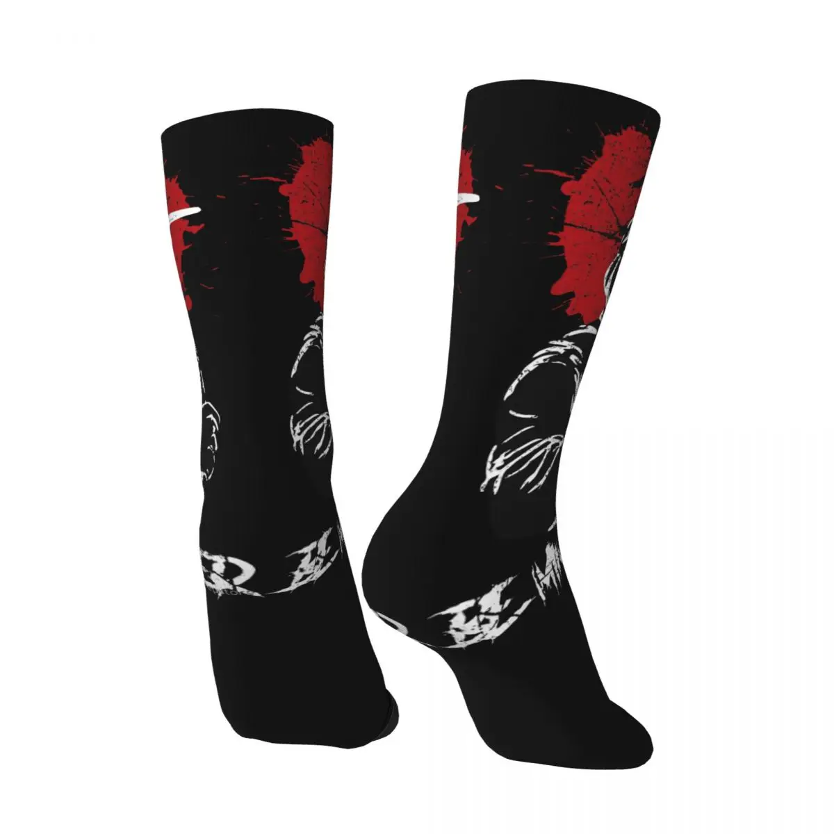 Vintage Love Crazy Men's compression Socks Unisex My Bloody Valentine Street Style Pattern Printed Funny Novelty Happy Crew Sock