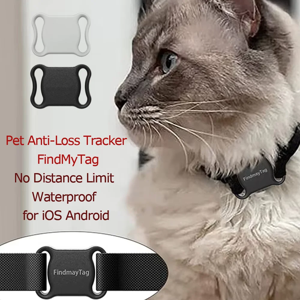 Mini Bluetooth Kedi Köpek GPS Takip Cihazı Anti Kayıp Su Geçirmez GPS Bulucu Kediler Ve Yavru Köpekler Için Gerçek Zamanlı Tasmalar Uzaktan Küresel Bulucu