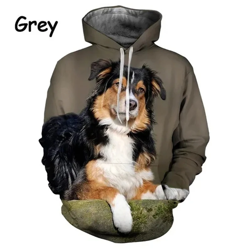 Funny Cute Bernese Mountain Dog 3d Print Hoodies Spring Autumn Fashion Casual Long Sleeve Animel Hoodies For Men Women Chilren