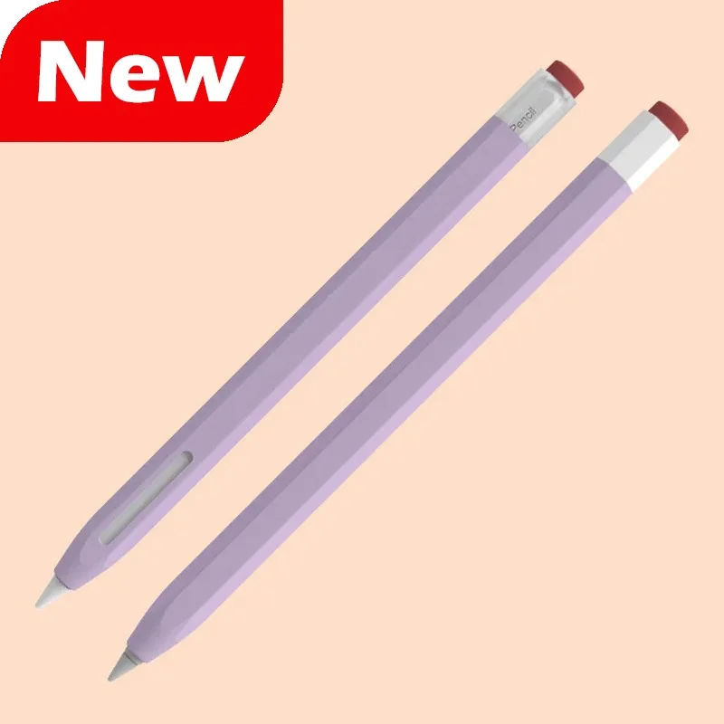 Capa stylus de silicone para apple pencil 1, 2 cores combinando, capa protetora antiderrapante e anti-queda para ipad pen 2 1 capa