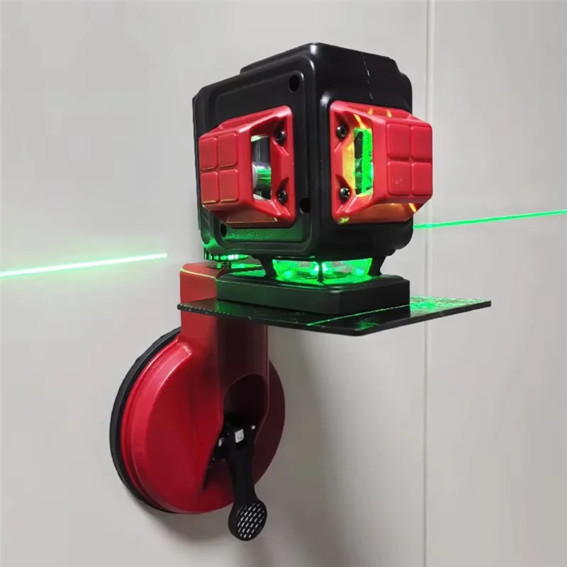 A27F-Infrared Laser Level Meter Outdoor Wall Infraredlaser Mounted 12-Wire Green Light High-Precision New Suction Cup Bracket