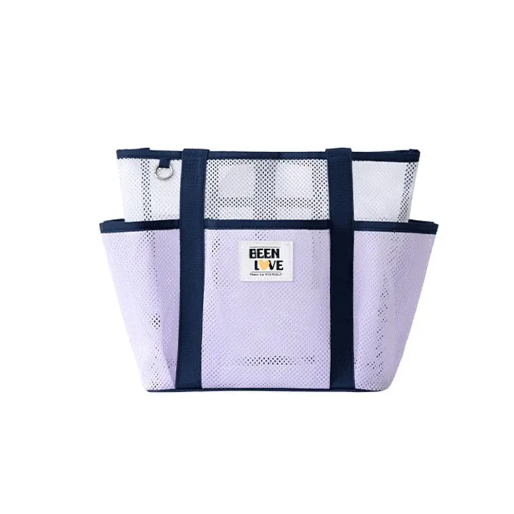 Sac de plage en maille respirante, sac à main de natation pliable de grande capacité, sac à bandoulière de voyage Portable INS, organisateur de jouets de sable