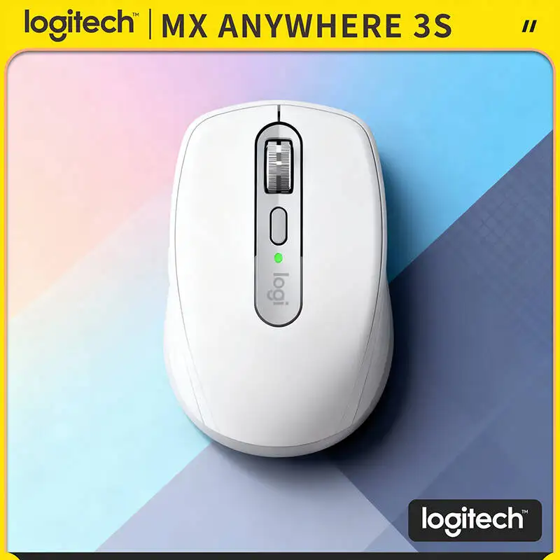 

Logitech MX Anywhere 3S Wireless Mouse - 8K DPI Darkfield, MagSpeed Scroll, Silent Click, Office Use for Solo Work