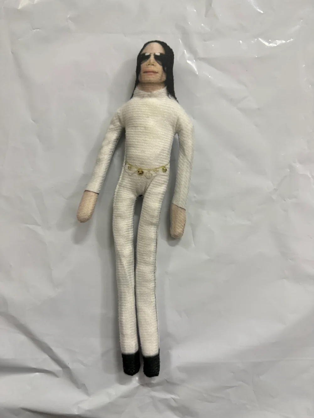 Michael Jackson Plush Stuffed Cosplay Flexible Movable Doll Abstract Movable Figure for Home Decor Collectible Ornament present