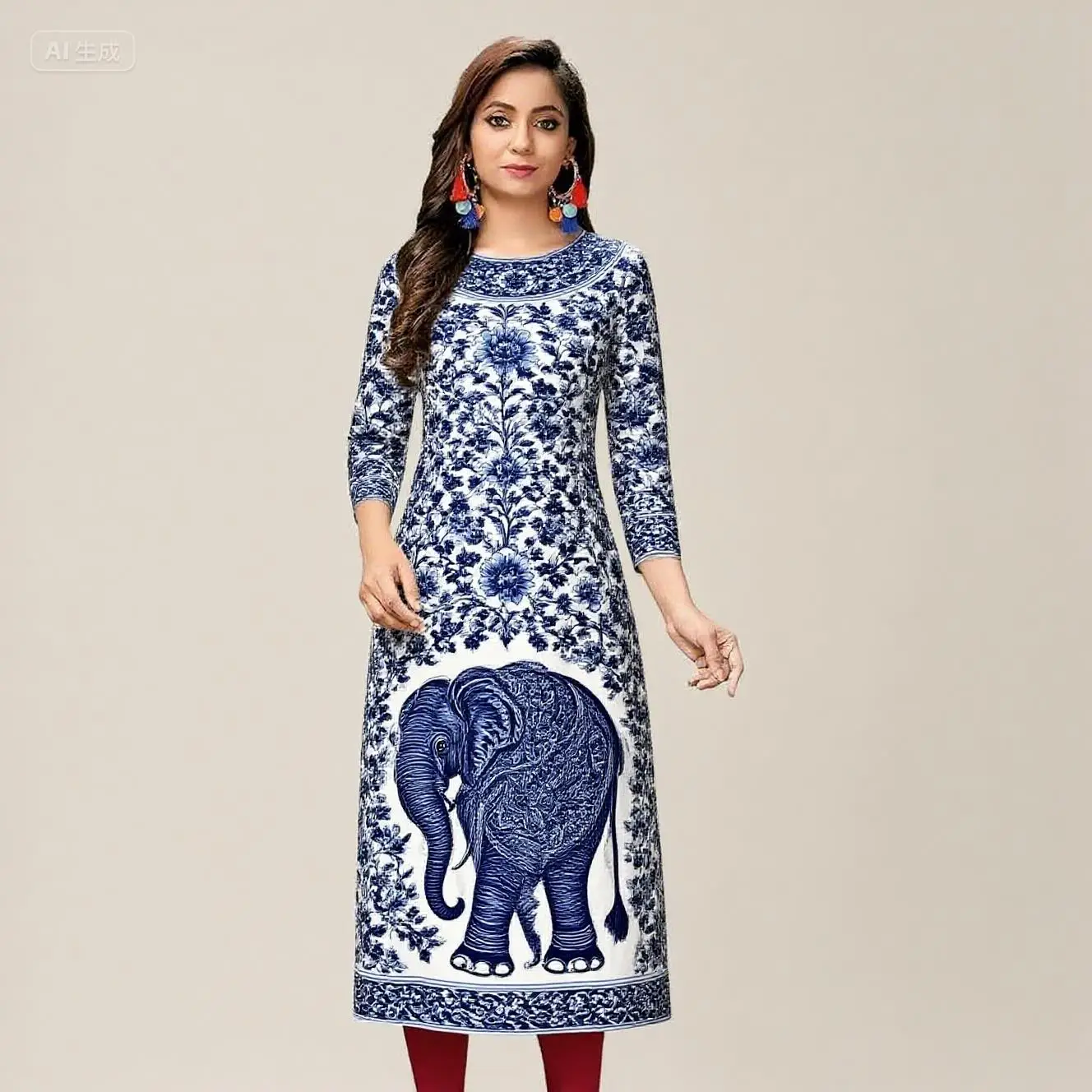 فستان كورت مريح عصري للنساء المسلمات بحاشية مستقيمة أنبوب مستقيم عباية عرقية غير رسمية Abito Donna Musulmana عباية تركية #4