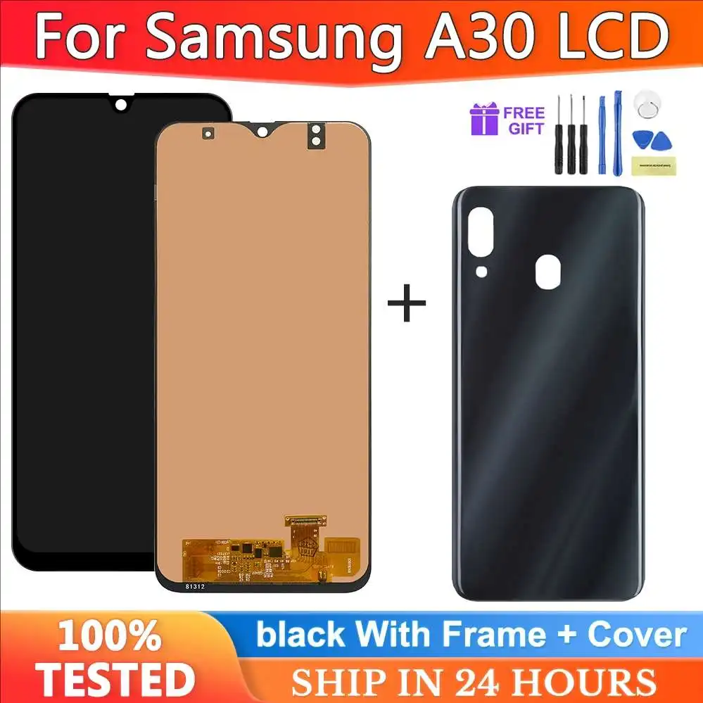 

TFT For Samsung Galaxy A30 LCD Display A30 A305F A305F/DS Display Screen Touch Screen Digitizer Assembly with Frame