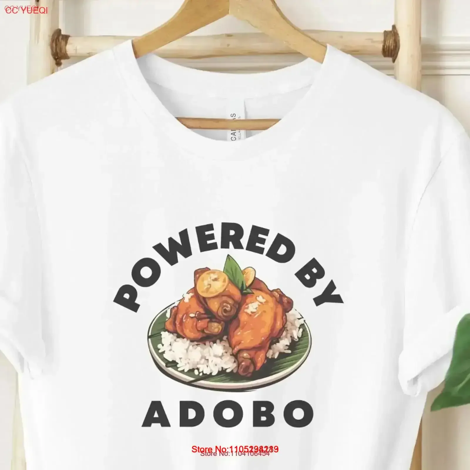 Powered By Adobo T Shirt Iconic Savory Filipino Dish for Food Lover or Foodie Pinoy Cuisine and Culture vintage Washed vintage