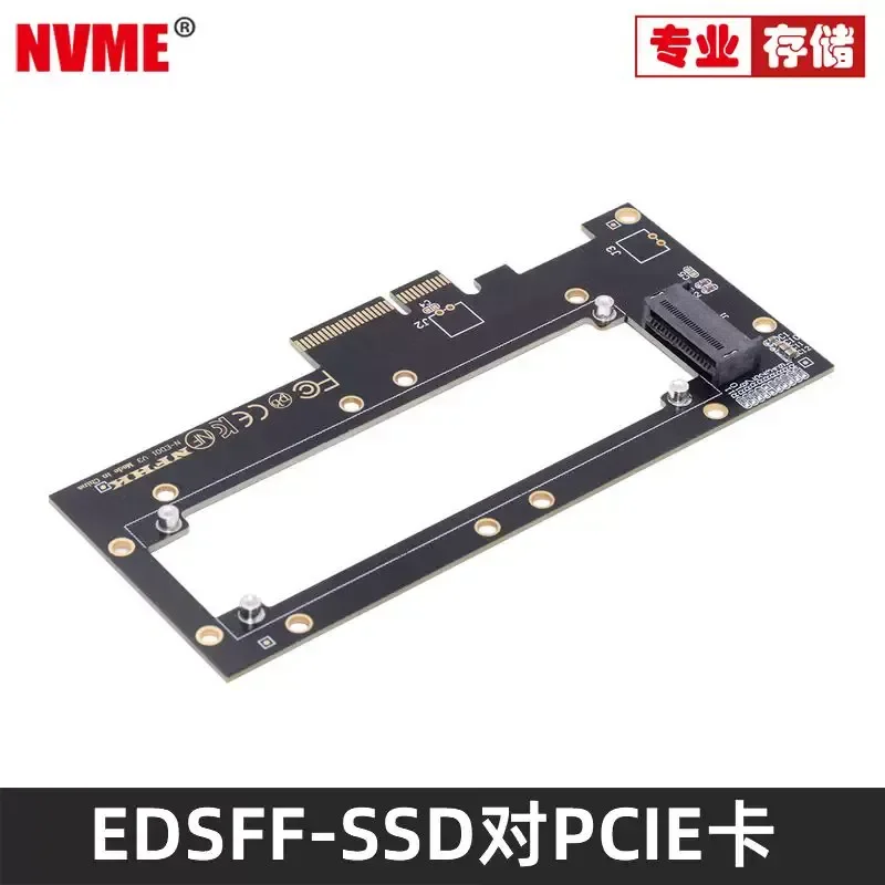 NVMe EDSFF Hard Disk to NGFF M Key PCIe 4.0 Adapter Support Gen3 4 Mainboard NVMe SSD to EDSFF Interface to PCI-E 4X