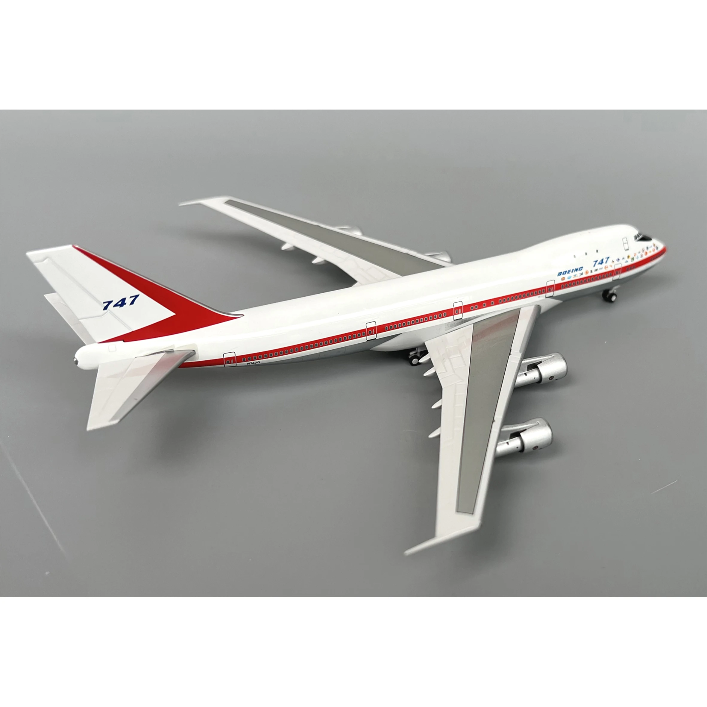 نموذج طائرة NGBOE001 ، N7470 الذكرى السنوية الخامسة ، نموذج جمع سبيكة تذكارية ، 1: 42 #3