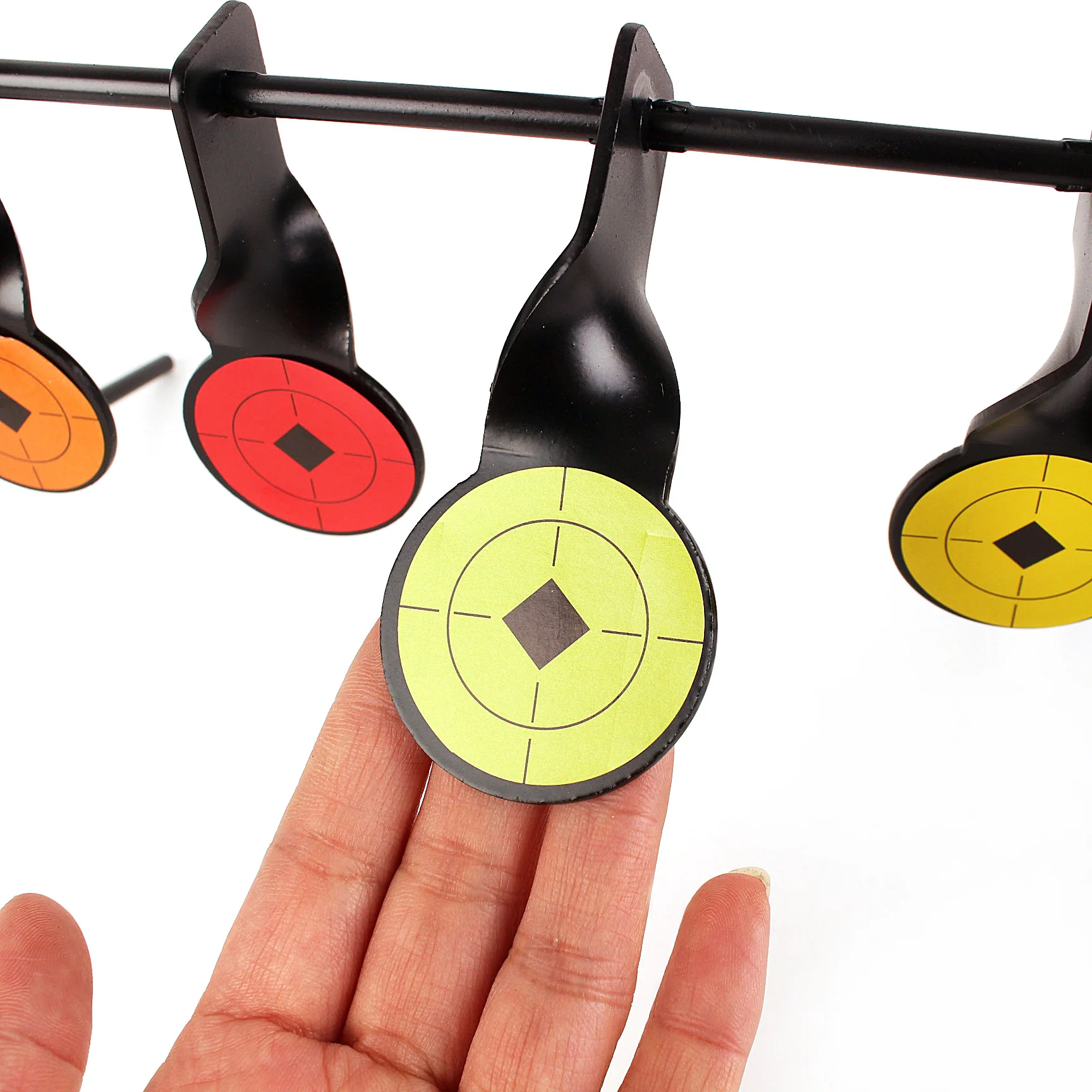 Metal Auto Reset Target for Airsoft Shooting Training Tactical Exercise Slingshot Practice Tool for BB Water Eva Soft Ball view 4